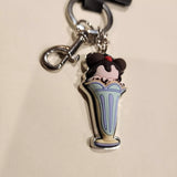 Mickey Mouse Ice Cream Sundae 3D Keychain Charm