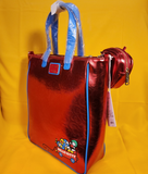 Loungefly Sanrio Hello Kitty 50th Anniversary Metallic Tote Bag with Coin Bag