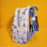 Loungefly Disney Dogs Floral AOP Blue Mini Backpack