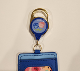 Alice Wildflower Mushroom Retractable Lanyard ID Holder