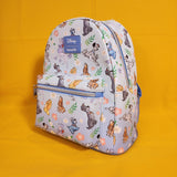 Loungefly Disney Dogs Floral AOP Blue Mini Backpack