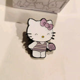 Hello Kitty Summer Glitter Mermaid Blind Box Enamel Pin Sea Shell Opened