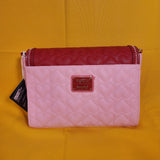 Loungefly Peanuts Snoopy Valentine's Day Charm Quilted Heart Crossbody Handbag