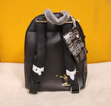 Alice In Wonderland Cameo Mini Backpack Glow In Dark Black