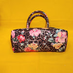 Betsey Johnson Leopard Cheetah Animal Print Rose Insulated Lunch Tote Bag