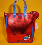 Loungefly Sanrio Hello Kitty 50th Anniversary Metallic Tote Bag with Coin Bag