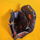 Disney Pixar Cars Lightning McQueen AOP Grey Mini Backpack Organizer Insert NEW