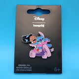 Loungefly Disney Lilo & Stitch Pink Tricycle Bicycle Ride Enamel Pin NEW