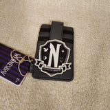 Wednesday Addams Nevermore Cosplay Uniform Cardholder Wallet