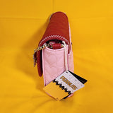 Loungefly Peanuts Snoopy Valentine's Day Charm Quilted Heart Crossbody Handbag