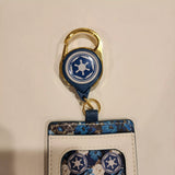 Star Wars Darth Vader Blue Retractable Lanyard ID Holder