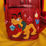 Loungefly Disney Mickey & Minnie Christmas Holiday Ornaments Mini Backpack
