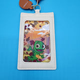 Loungefly Disney Tangled Pascal Autumn Paint Leaf Retractable Lanyard ID Holder