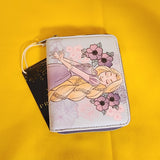 Disney Princess Tangled Rapunzel Pastel Flowers Mini Zipper Wallet