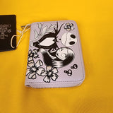 NBC Jack & Sally Floral Lavender Floral Zip Wallet