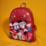 Loungefly Disney Mickey & Minnie Christmas Holiday Ornaments Mini Backpack