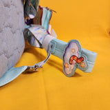 Loungefly Care Bears x Sesame Street Denim Quilted Mini Backpack with Coin Purse