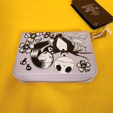 NBC Jack & Sally Floral Lavender Floral Zip Wallet
