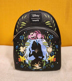 Alice In Wonderland Cameo Mini Backpack Glow In Dark Black