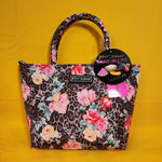 Betsey Johnson Leopard Cheetah Animal Print Rose Insulated Lunch Tote Bag