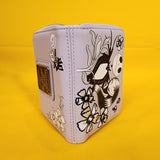 NBC Jack & Sally Floral Lavender Floral Zip Wallet