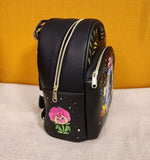 Alice In Wonderland Cameo Mini Backpack Glow In Dark Black