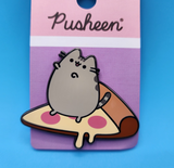 Pusheen the Cat Pizza Pepperoni Slice Chezzy Enamel Pin NEW