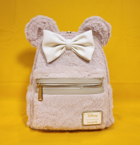 Minnie Mouse Faux Fur Bow Ears Mini Backpack