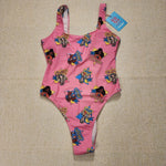 Barbie California Dream Pink One Piece Swim Suit Bathing Suit M