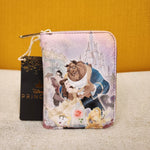 Beauty and the Beast Dancing Pastel Art Zip Around Wallet