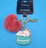 The Aristocats Marie Macaron Heart Pom Pom Multi Charm Keychain