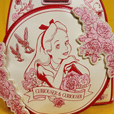 Loungefly Disney Alice in Wonderland Tonal Alice Floral Mini Backpack