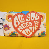 Loungefly The Beatles All You Need Is Love Flap Embroidered Wallet