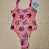 Barbie California Dream Pink One Piece Swim Suit Bathing Suit M