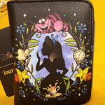 Alice In Wonderland Cameo Cheshire Cat Wildflower Zip