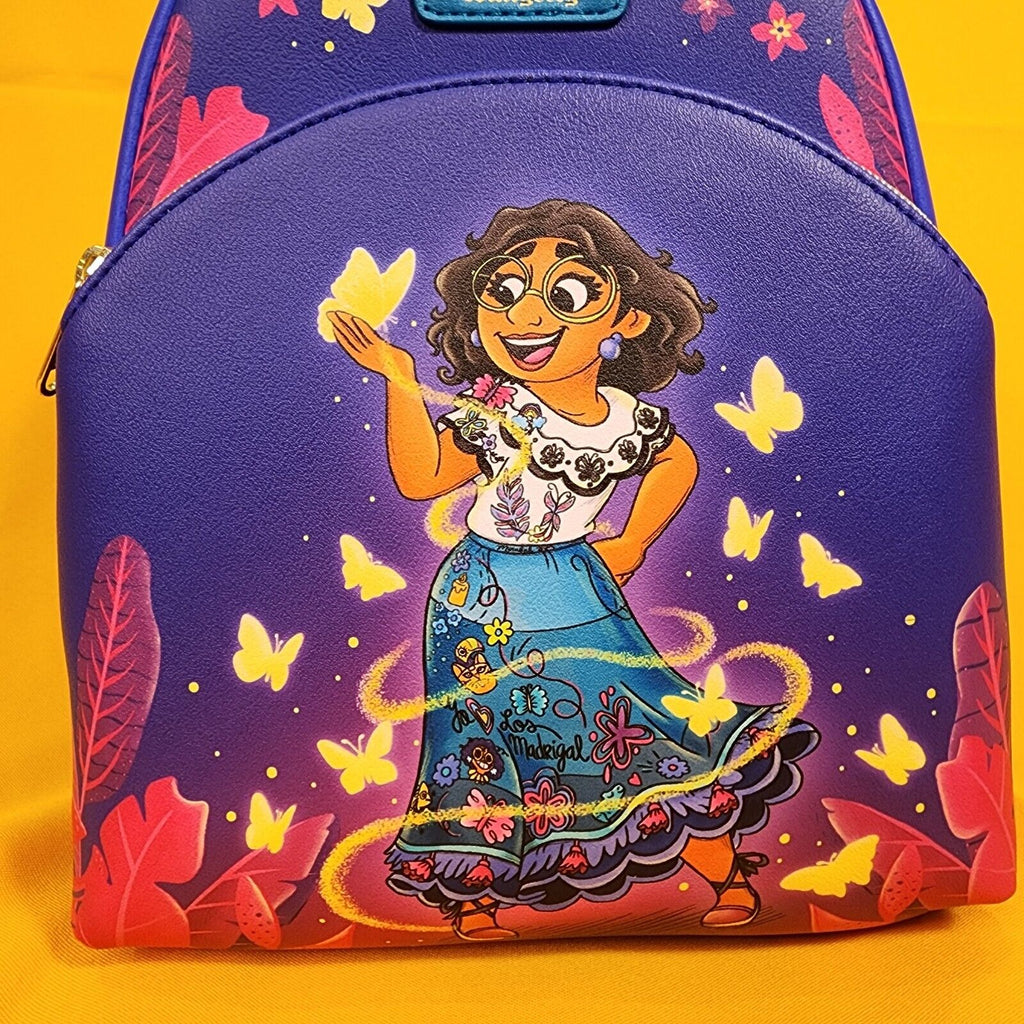 encanto mini backpack Encanto Mirabel Butterflies Soft Tag Mini Backpack – Get Lojos Mojo