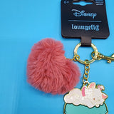 The Aristocats Marie Macaron Heart Pom Pom Multi Charm Keychain