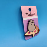 Pusheen the Cat Pizza Pepperoni Slice Chezzy Enamel Pin NEW