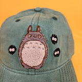 Studio Ghibli My Neighbor Totoro with Soot Sprites Dad Hat Baseball Cap Green