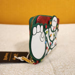 Big Hero 6 Baymax Holiday Lights Plaid Christmas Zip Wallet