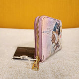 Beauty and the Beast Dancing Pastel Art Zip Around Wallet