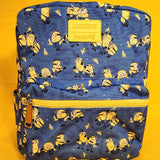 Loungefly Despicable Me Minions All-Over Print Nylon Square Mini Backpack