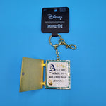Peter Pan You Can Fly Story Book Hinged Keychain Charm
