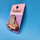 Pusheen the Cat Pizza Pepperoni Slice Chezzy Enamel Pin NEW