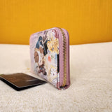 Beauty and the Beast Dancing Pastel Art Zip Around Wallet