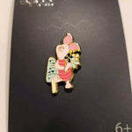 Winnie the Pooh Piglet Mushroom Flower Enamel Pin