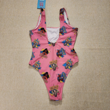 Barbie California Dream Pink One Piece Swim Suit Bathing Suit M