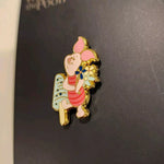 Winnie the Pooh Piglet Mushroom Flower Enamel Pin