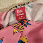 Barbie California Dream Pink One Piece Swim Suit Bathing Suit M