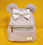 Minnie Mouse Faux Fur Bow Ears Mini Backpack
